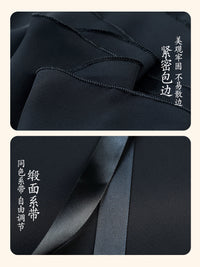 Adult Ballet Practice Skirt Chiffon Wrap Skirt with Tie for Dance Training