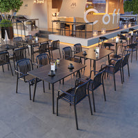 Outdoor Bistro Table and Chair Set for Cafe Patio Balcony
