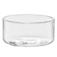 Hammered Glass Tea Wash Basin with Lid, Multi-functional Water Bowl for Tea Ceremony, Fruit, Salad