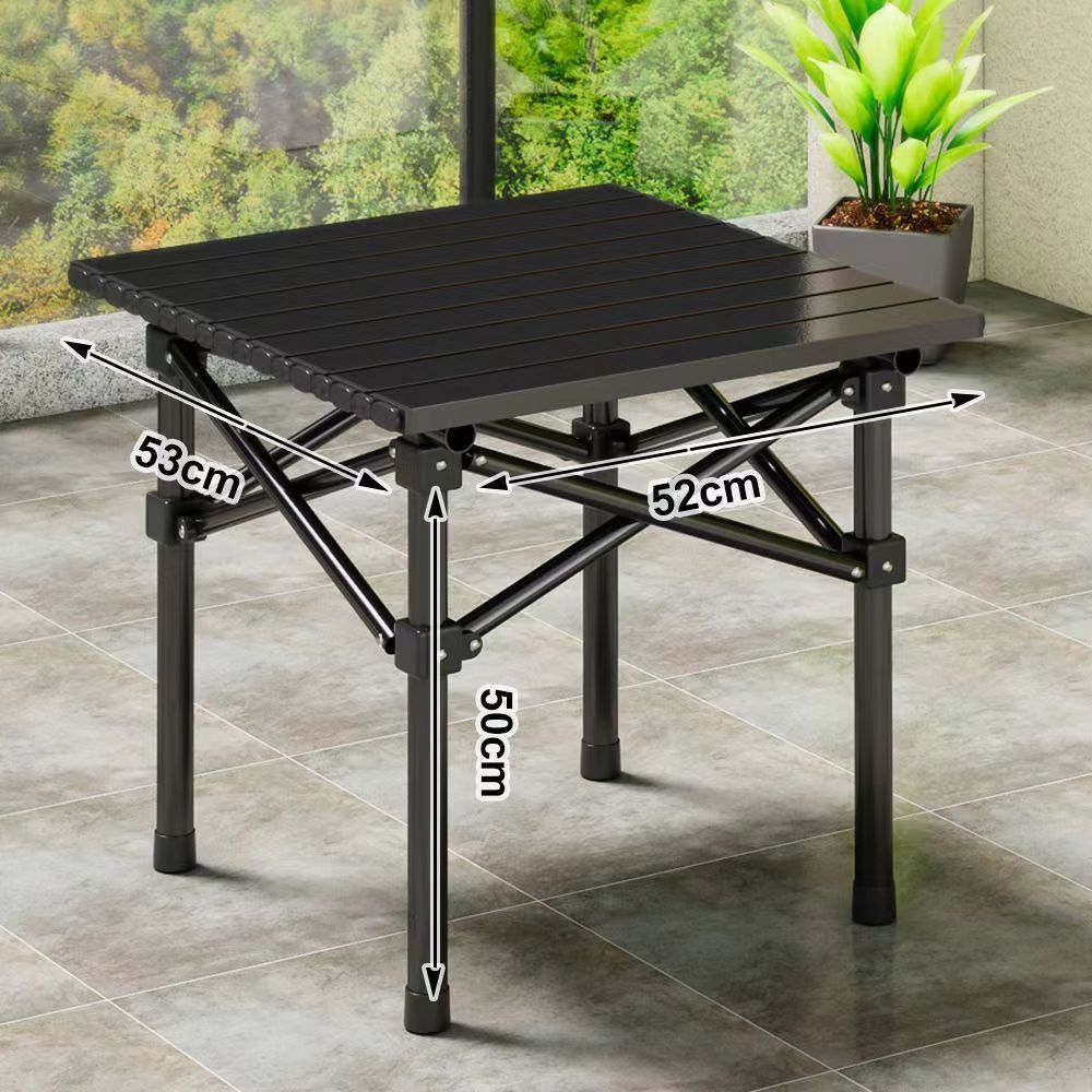 Portable Folding Camping Table with Storage Bag for Outdoor Picnics and BBQ