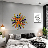 Modern Minimalist Metal Sunflower Wall Decor for Home and Garden