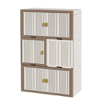 Stackable Storage Cabinet for Clothes, Toys, and Sundries - Bedroom & Living Room Organizer