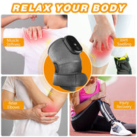 Heated Knee Massager Wrap with Moxibustion for Joint Pain Relief
