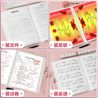 A4 Certificate and Document Holder, Multi-layer Transparent Page Display Book for Awards and Artwork