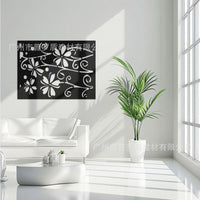 Galvanized Steel Privacy Screen Panel for Outdoor Balcony and Garden Decor