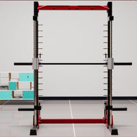 Multi-functional Smith Machine Squat Rack with Barbell for Home Gym Weightlifting and Bench Press
