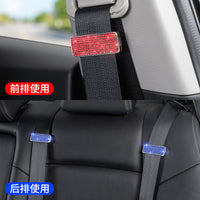 Car Seat Belt Adjuster Clip with Rhinestones, Anti-Choke Safety Belt Positioner