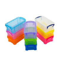 Creative Cute Solid Color Translucent Mini Plastic Desktop Storage Box for Cosmetics and Sundries