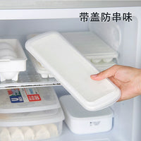 INOMATA Japanese Imported Ice Cube Tray with Lid, Household Square Ice Mold for Crushed Ice and Freezing