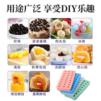 DIY Dumpling/Tangyuan Mold with Lid, Food-Grade Silicone Ice Ball Maker, Easy Release Large Capacity