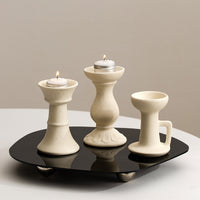 Nordic Ceramic Candle Holder for Home Decor and Ambiance