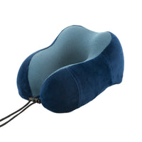 Memory Foam Travel Neck Pillow for Airplane and Office Use, U-Shaped Cervical Support Pillow