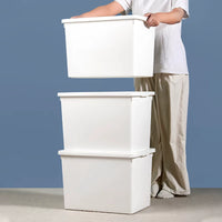 Yangyangyu Thickened Plastic Storage Box with Lid for Home Organization