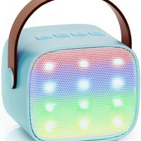 K1/P2 Portable Wireless Bluetooth Karaoke Microphone Speaker with LED Light for Home & Outdoor Use