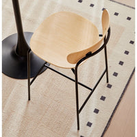 Nordic Industrial Style Ant Bar Stool with Iron Art Base, Vintage High Chair for Kitchen Island & Home Bar