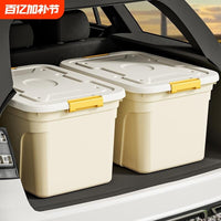 Large Capacity Storage Bins with Lids - Stackable Plastic Organizer Boxes for Toys, Clothes, and Sundries