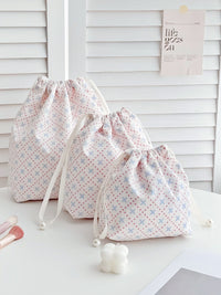 Travel Drawstring Storage Bags for Underwear, Clothes, and Hair Dryers
