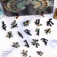 Cathedral Cat Irregular Jigsaw Puzzle for Adults, High Difficulty Brain Teaser Wooden Toy