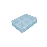 Clear PP Plastic Storage Box with Dividers for Fishing Tackle, Screws, Stationery, Hardware, and Electronic Components