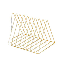 Nordic Creative Triangle Iron Art Bookends Desktop Organizer