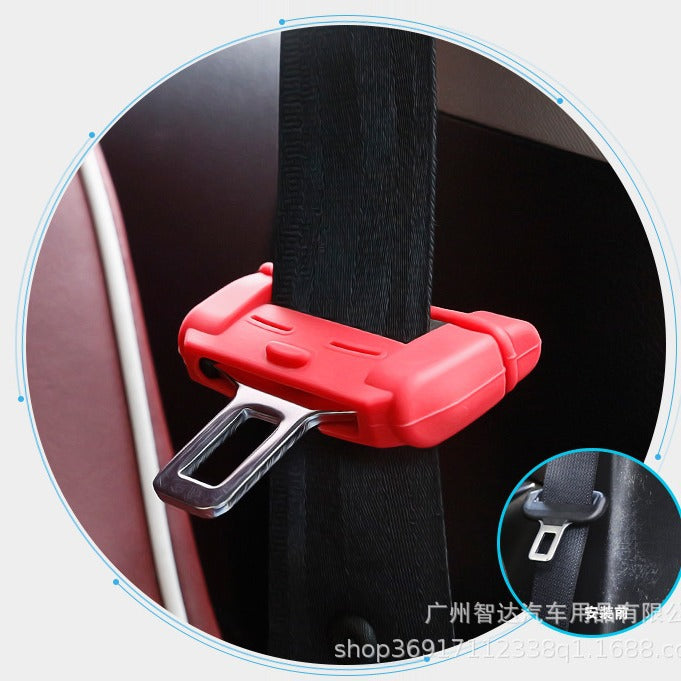 Car Seat Belt Buckle Silicone Protector Cover Anti-Scratch Dustproof Interior Trim