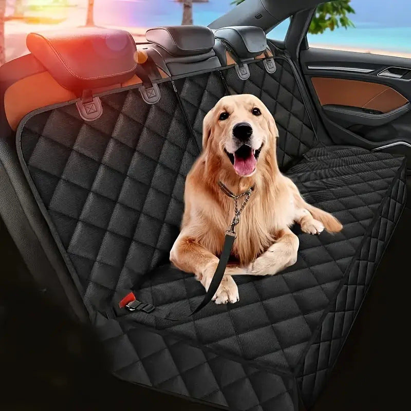 Waterproof Pet Car Seat Cover for Dogs, Rear Bench Protector Mat