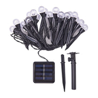 Solar LED Bubble Ball String Lights for Outdoor Garden Decoration