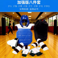 Taekwondo Protective Gear Set Thickened Sanda Training Adult Kids Combat Sports Protector