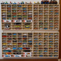 Wooden Display Case for Small Car Models & Blind Box Figures, Multi-Layer Storage Organizer for Collectibles
