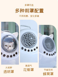 Pet Carrier Backpack Space Capsule Large Capacity Breathable Travel Bag for Cats and Small Dogs