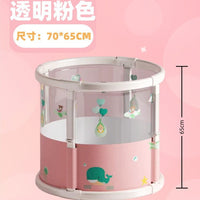Foldable Baby Bathtub with Thermometer and Play Accessories, Portable Infant Swimming Pool