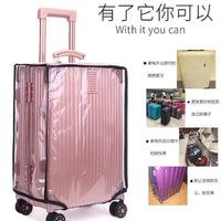 Thickened Transparent PVC Luggage Cover for Suitcases, Dustproof and Wear-Resistant Rain Cover