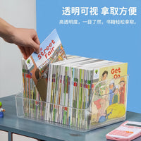 Clear Acrylic Book Storage Box for Desk Organization