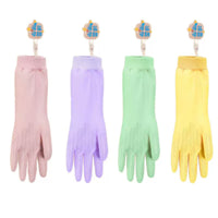 Waterproof Dishwashing Gloves for Kitchen and Household Chores, Thickened Rubber with Fleece Lining for Winter