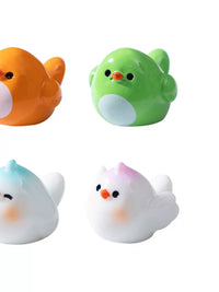 Cute Chubby Bird Miniature Figurines for Micro Landscape Decor