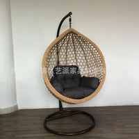 Outdoor Indoor Patio Balcony Wicker Rattan Hanging Swing Chair