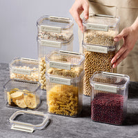 Food Grade Airtight Storage Containers for Grains, Dry Goods, Kitchen Pantry Organization, Clear Plastic