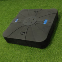 Outdoor Beach Umbrella Base Water/Sand Filled Cross Stand with Ground Fork