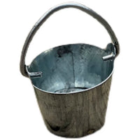 Miniature Tin Bucket and Watering Can for Diorama and Scene Decoration