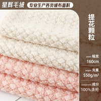 Jacquard Coral Fleece Fabric 550g for Apparel, Upholstery, and Toys