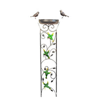 Outdoor Garden Metal Bird Feeder Climbing Vine Stand Yard Decoration Bird Bath Craft Iron Art