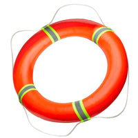 Professional Solid Foam Lifebuoy with Reflective Rope for Adults, High Buoyancy Emergency Flood Relief