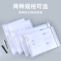 Translucent A3/8K Horizontal/Vertical 4-Hole Ring Binder for Art and Document Storage