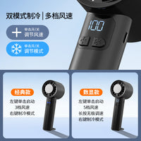 Portable Handheld Misting Fan with Digital Display, 5-Speed USB-C Rechargeable Personal Cooling Fan for Outdoor Use