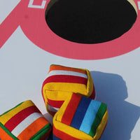 Cornhole Toss Game Set with Bean Bags for Outdoor Camping and Events