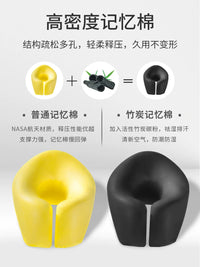 U-Shaped Memory Foam Travel Pillow for Neck Support and Napping