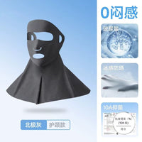 Summer Ice Silk UV Protection Face Mask with Neck Gaiter for Outdoor Sports
