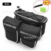 Waterproof Bicycle Front Frame Bag, 4-in-1 Top Tube Pouch, Multifunctional Cycling Saddle Bag for Mountain Bikes