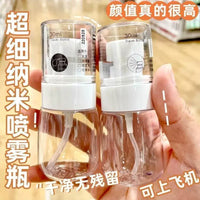 Portable Fine Mist Spray Bottle for Travel, Refillable Press-Type Atomizer for Cosmetics and Hydration