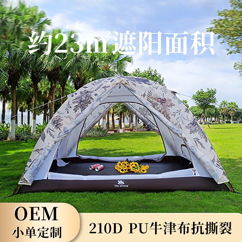 Portable Waterproof Pop-Up Camping Tent for 3-4 People with Mosquito Net